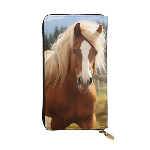 Portefeuille pour femme grande capacité long cuir marron cartes
