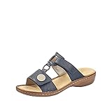 Rieker Damen Frühjahr/Sommer 60892 Pantoletten, Blau (Pazifik 14), 41 EU