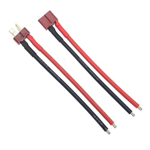 Conector T macho hembra evita caídas de tensión en baterías de drones FPV