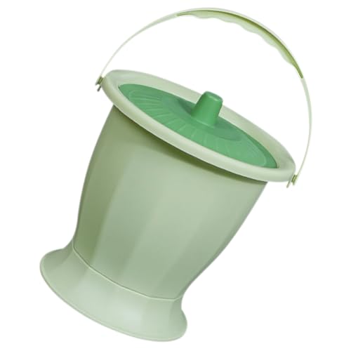 COLLBATH Handheld Portable Toilet for Adults Reusable Urine Bucket Spittoon for Travel Durable Wear Resistant Plastic Easy to Clean for Elderly Disabled Use Home Outdoor