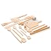 Produktbild Küchenhelfer Set Holz Buche (6x Kochlöffel, 4x Pfannenwender, Honiglöffel, Grillzange, Schneidebrett, Fleischhammer, Gewürzlöffel)