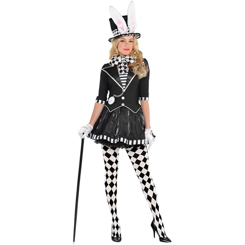 Dunkler Verrückter Hutmacher Alice im Wunderland Kostüm Damen Amscan- Gr. 36-20 Euro (S), Schwarz