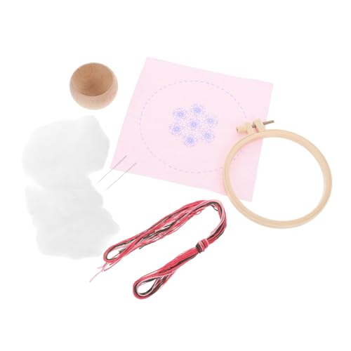 VILLCASE 12.5cm Floral Embroidery Pin Cushion Portable Needle Holder DIY Craft Sewing Accessory Wear-Resistant Present for Women