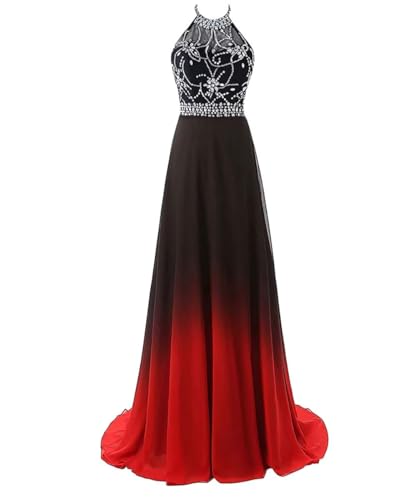 Women's Top Gradient Evening Prom A Line Gowns