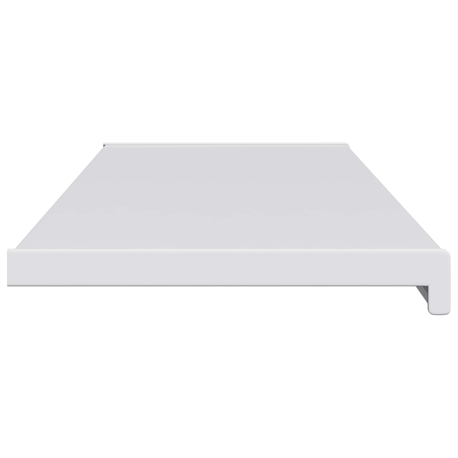 Biały wspornik okienny 120 x 35 x 4,5 cm PCW | Odporny na wilgoć, łatwa do czyszczenia gładka powierzchnia, instalacja klejem, do użytku wewnątrz i na zewnątrz