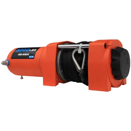 Winche eléctrico sintético ANPART 3000lb para 4x4 miniatura 5