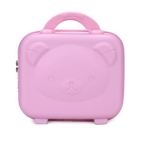 Image of Zinnia Traveling Hand Bag for Men & Women Luggage, Hard Case Silicon Handle Mini Suitcase Vanity Bag for Women, Girls & Men (Pigg Pink)