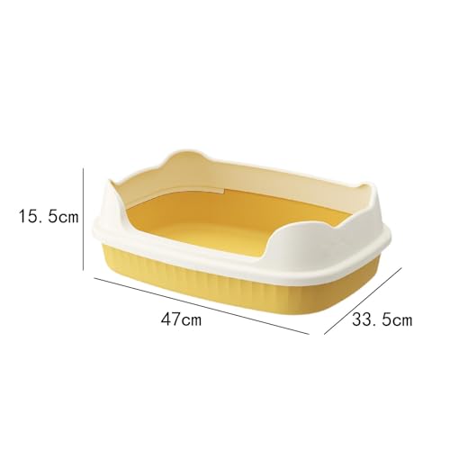Bandeja abierta para arena de gato fácil de limpiar miniatura 3