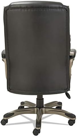 Miniatura 6 de Alera VN4119 Veon Series - Silla ejecutiva de cuero con respaldo alto, amortiguación de muelles helicoidales, color negro