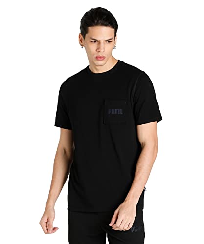 Image of Puma Men's Solid Regular Fit T Shirt