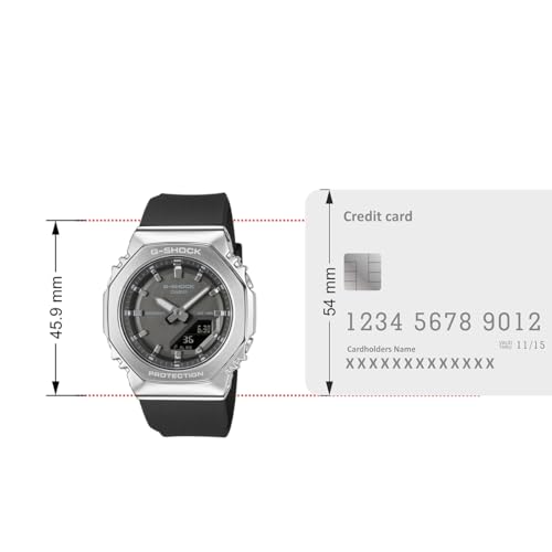 Image of Casio G-Shock Women GM-S2110-1A1DR Analog-Digital Black Watch Women (G1781)