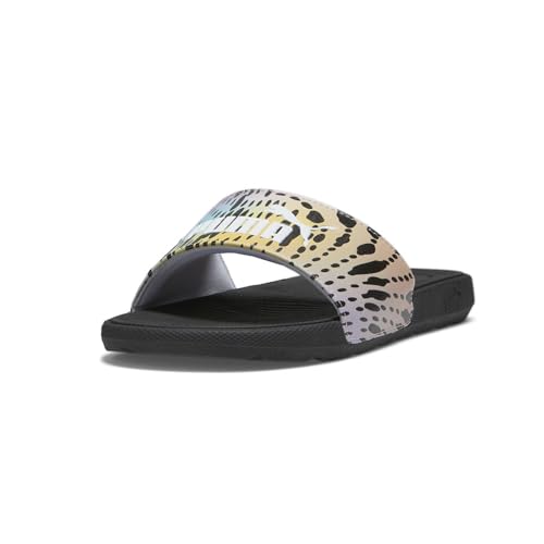 PUMA Womens Cool Cat 2.0 Psychadilic Dots Slide Casual Sandals Casual - Blue2