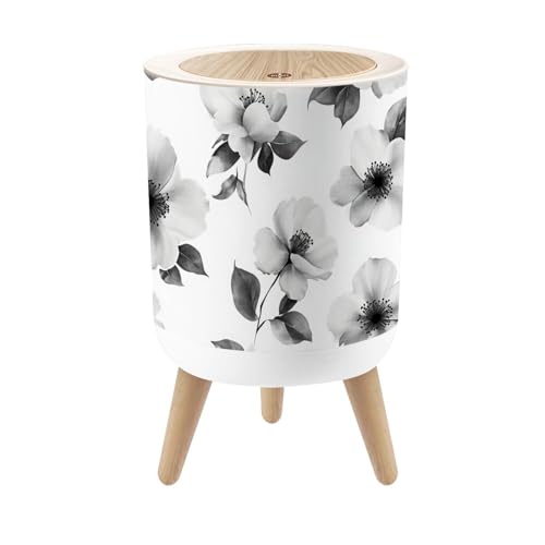 Caneca de basura con tapa 1.8 galón diseño compacto