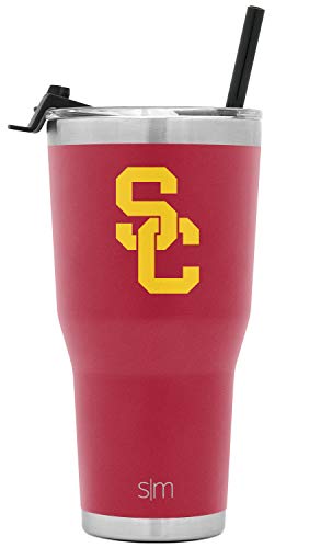 Simple-Modern-Officially-Licensed-Collegiate-USC-Trojans-Tumbler-with-Straw-and-Flip-Lid-Insulated-Stainless-Steel-30oz-Thermos-Cruiser-Collection-University-of-Southern-California