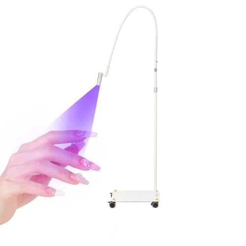 LáMpara Uv Profesional Para PestañAs - LáMpara De Curado Para SalóN De Manicura De 5 W - Secador De UñAs Led - Para Artistas De PestañAs, Manicura Y Estudios De Maquillaje,White