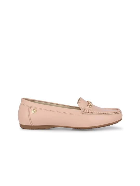Image of ELLE Women Elegant Chain-Link Slip-on Loafers