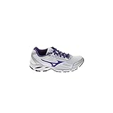  Mizuno - Zapatillas de Running para Mujer Bianco/Viola/Argento, Blanco (Blanco), 38 EU