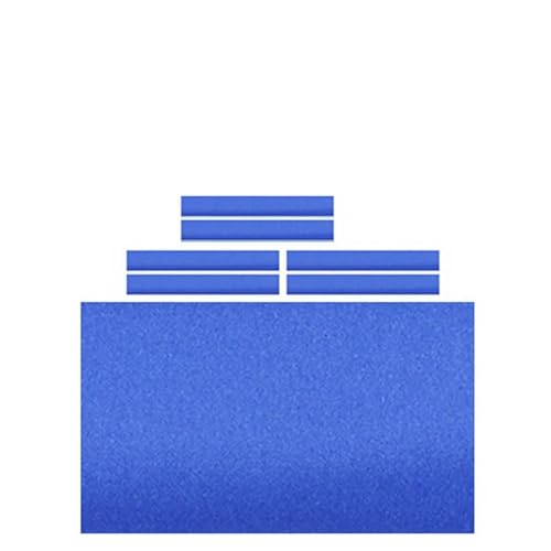 HEUchuan Paño de Mesa Billar Profesional + 6 Tiras, paño Fieltro for Interior para Clubes, hoteles, hogares y Bares(8ft Blue)