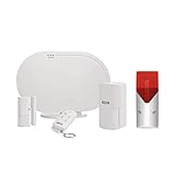  ABUS Basisset FUAA35001A Smartvest, Zentrale, Öffnungsmelder, Fernbedienung inkl Funk-Sirene 100 dB