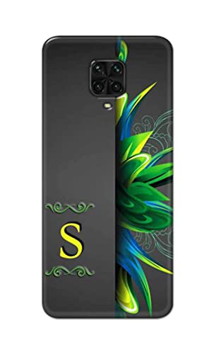 Image of Name II Initial II Letter Alphabet S Hard Back Case Cover for Poco M2 Pro /Redmi Note 9S Back Cover -(J5) VNS2222
