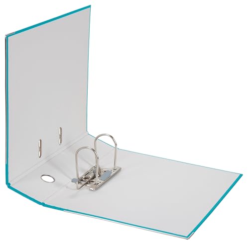 Falken PP-Color Ordner, Made in Germany, 8 cm breit DIN A4 farbig sortiert Pastell Vegan Kunststoffbezug außen, Papierbezug innen, mit austauschbarem Rückenschild (3 Ordner)