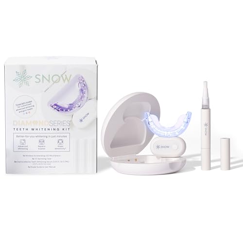 Snow Teeth Whitening Kit - Snow Teeth Whitening Serum and LED Mouthpiece Whitener, Formulated with Hydroxyapatite, Good for 2 Months - Wireless Kit with 1 Wand