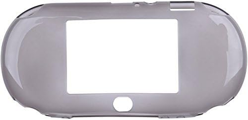 TPU Protective Silicone Case Skin Cover Shell for Playstation PS Vita 2000 PSV 2000 (Clear Black)