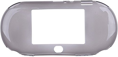 Schutzhülle für Playstation PS Vita 2000 PSV 2000 (TPU, Silikon, transparent) Schwarz Cover