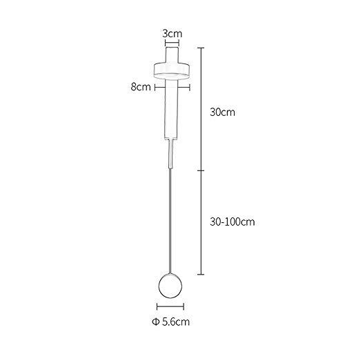 Applique murale LED géométrique avec interrupteur pour éclairage doux