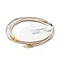 BriskHeat TAKN10-DA Type-K Thermocouple With Mini Connector For Indoor Use, Fiberglass Sleeving, 24 AWG Fiberglass Insulated Wire, Length: 10-Feet