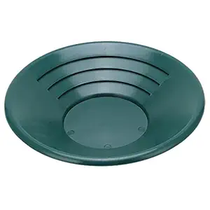 Gold Sieve Tray, Round Sifting Classifier Gold Washing Tray Gold Accessory Manual Gold Pan with 90 degree Shallow Groove for Mountainous Areas for Creeks for Rivers'$