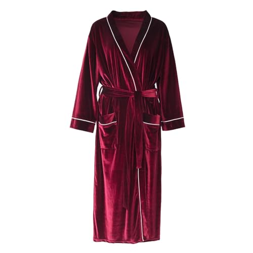 Peignoir de nuit luxe en velours raffiné pour homme élégant
