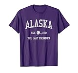 Alaska T-Shirt Vintage Sports Design Alaskan AK Tee T-Shirt