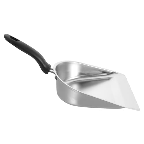 Baluue Recogedor de Basura de Mano Duradero de Acero Inoxidable Mango de Baquelita y Pulido Fino para Limpieza Doméstica y Camping