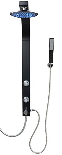 Pannello Doccia Nero Colonna Doccia Idromassaggio