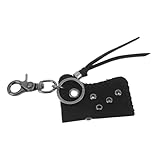 VERDANVERSE Funda de Cuero Vintage para Encendedor Portátil Llavero Metálico, Tamaño Estándar, Resistente al Polvo y Golpes, Ligera para Senderismo, Camping y Equipo de Supervivencia al Aire