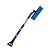 Produktbild Schneebürste Schnee Eiskratzer Besen Werkzeug No Scratch 3 In 1 Eiskratzer Autoschneebürste Schaufel Rotationskopf Windschutzscheibe Fegen Ausziehbare Lkw Reinigung Auto Schneebürsten (Color : Blue)