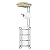 Toilet Paper Holder Stand Bathroom Toilet Tissue Roll Holder with Shelf Freestanding Storage Phone/ Wipe/ Mega Rolls-Shining Chrome