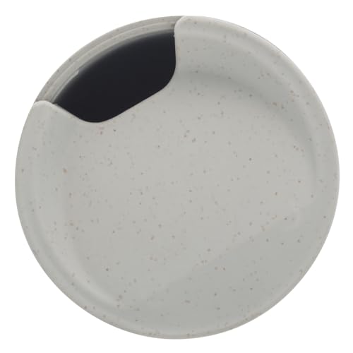 Copo Térmico de Bambu e PP Parede Dupla com Tampa Branco 500ml - Lyor