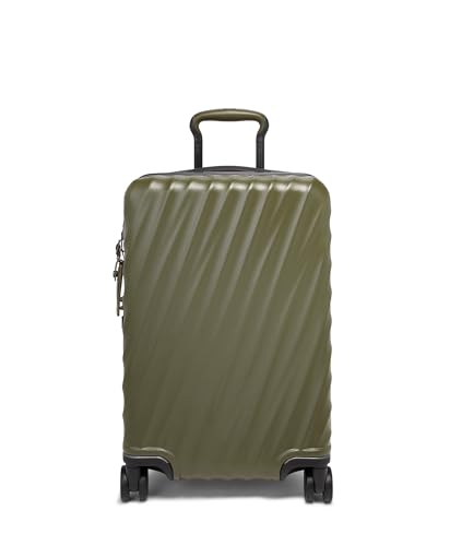 Tumi 4 rodas expansíveis internacionais de 19 graus, textura oliva, bagagem de mão de 55 cm, Textura verde-oliva, Carry-On 22-Inch, Mala de mão expansível internacional de 19 graus com 4 rodas