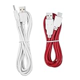 Smays 10 Feet Long Data and Charging Cord for Nabi 2 II NABI2-NV7A NABI2-NVA, 3 Meters,Colors may vary(Pink/red)