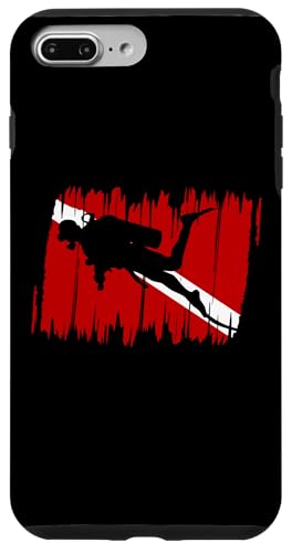 Scuba Diving Flag Gear Scuba Diving Equipment Deep Dive �X�}�z�P�[�X iPhone 7 Plus/8 Plus �p