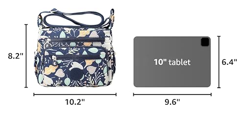 Image of Pealwel Women Shoulder Handbag Roomy Multiple Pockets Bag Ladies Crossbody Purse Tote Top Handle Satchel