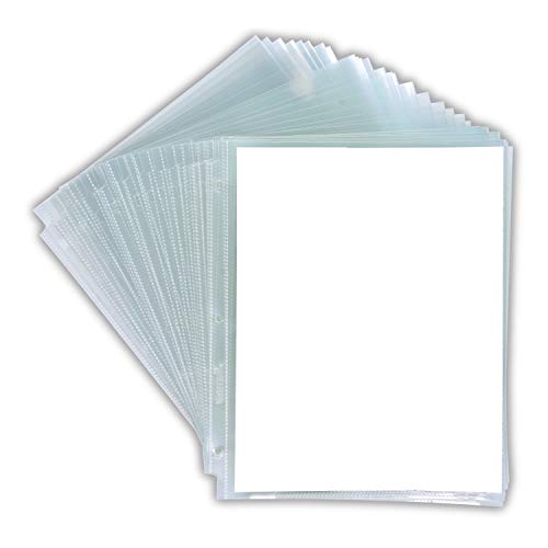Samsill 50 Pack Multi-Page Expanding Sheet Protectors, Each Protector Can Hold up to 50 Sheets of Paper, 8.5 x 11 inch, Heavyweight Page Protectors, Economy Clear Packaging