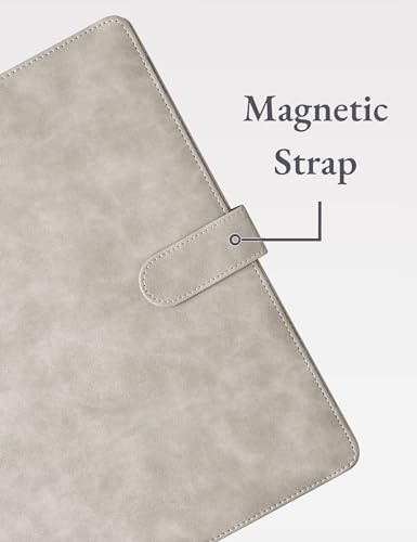 Image of Mymazn Padfolio, Portfolio Folder, Legal Pad Holder, Letter-Size Notepad | Faux Leather Binder, Document Organizer, Business Card Holder for Professional Resume & Interview, Men & Women