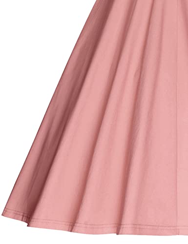 Image of GownTown Women's 1950s Vintage Dresses Short Sleeves Cocktail Stretchy Party Dresses with Pocket