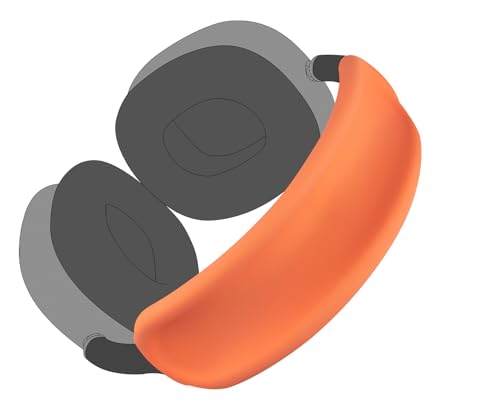 Image of SOULWIT Upgraded Headband Protector for AirPods Max (USB-C /Lightning), Sweat Proof Full Cover for Gym Workouts, (Easy Disassembly Required) - Orange
