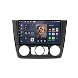 Car Stereo pour BMW 1 Series E81 E82 E87 E88 AT 2004-2011 9 Pouces Android 15 Car Radio avec BT GPS WiFi Radio Backup Camera pour, 4 Core 4G+64G