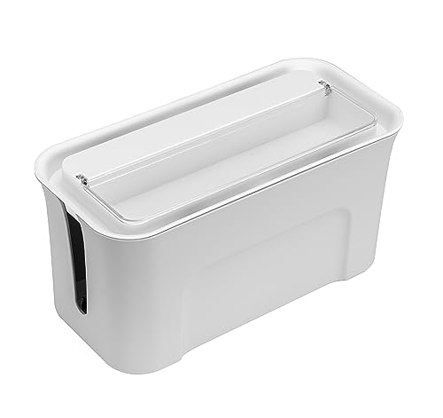 OCTOO, OrguiBox - Caixa organizadora de cabos e fios, Cinza