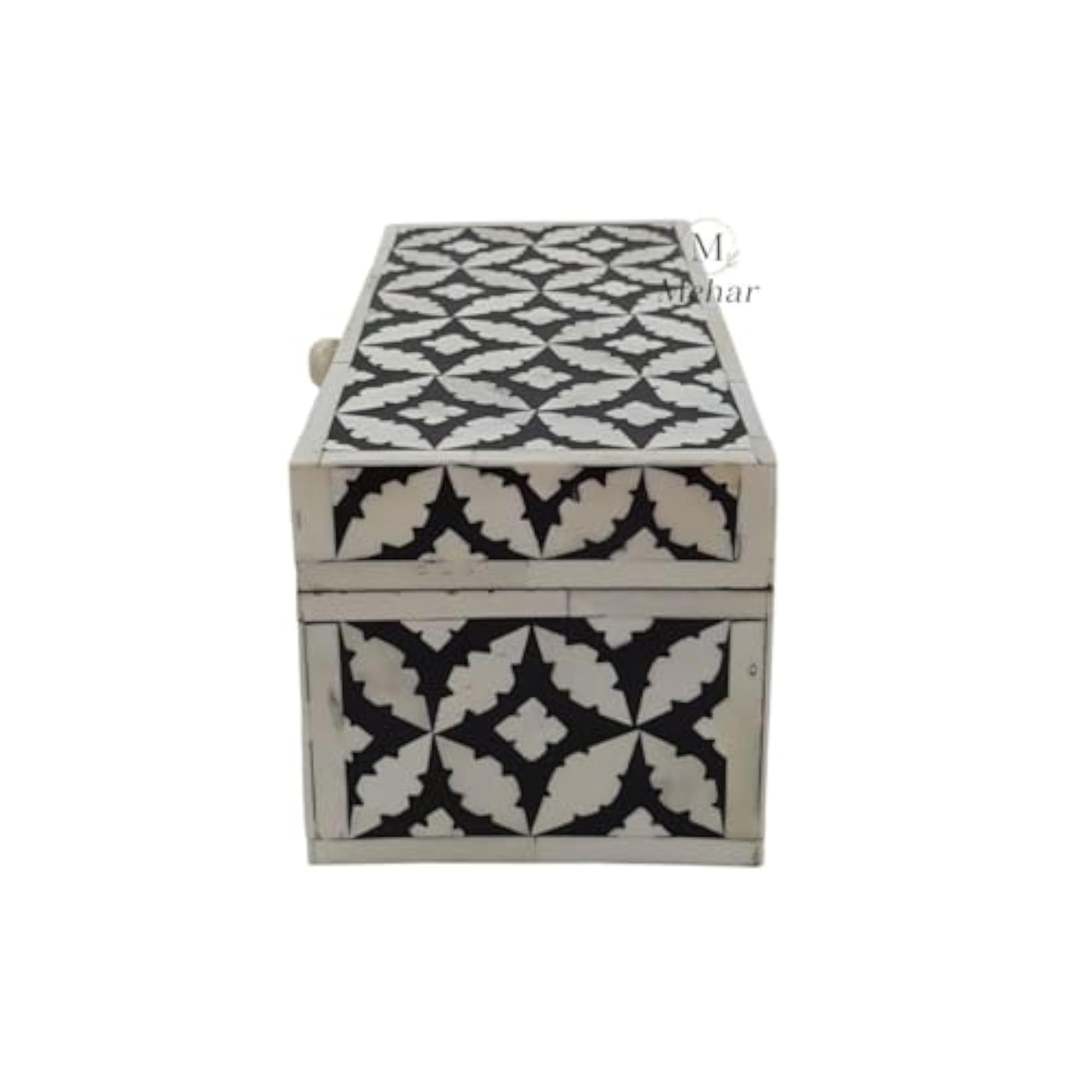 Handmade Bone Inlay Jewellery Box, Elegant Keepsake Gift